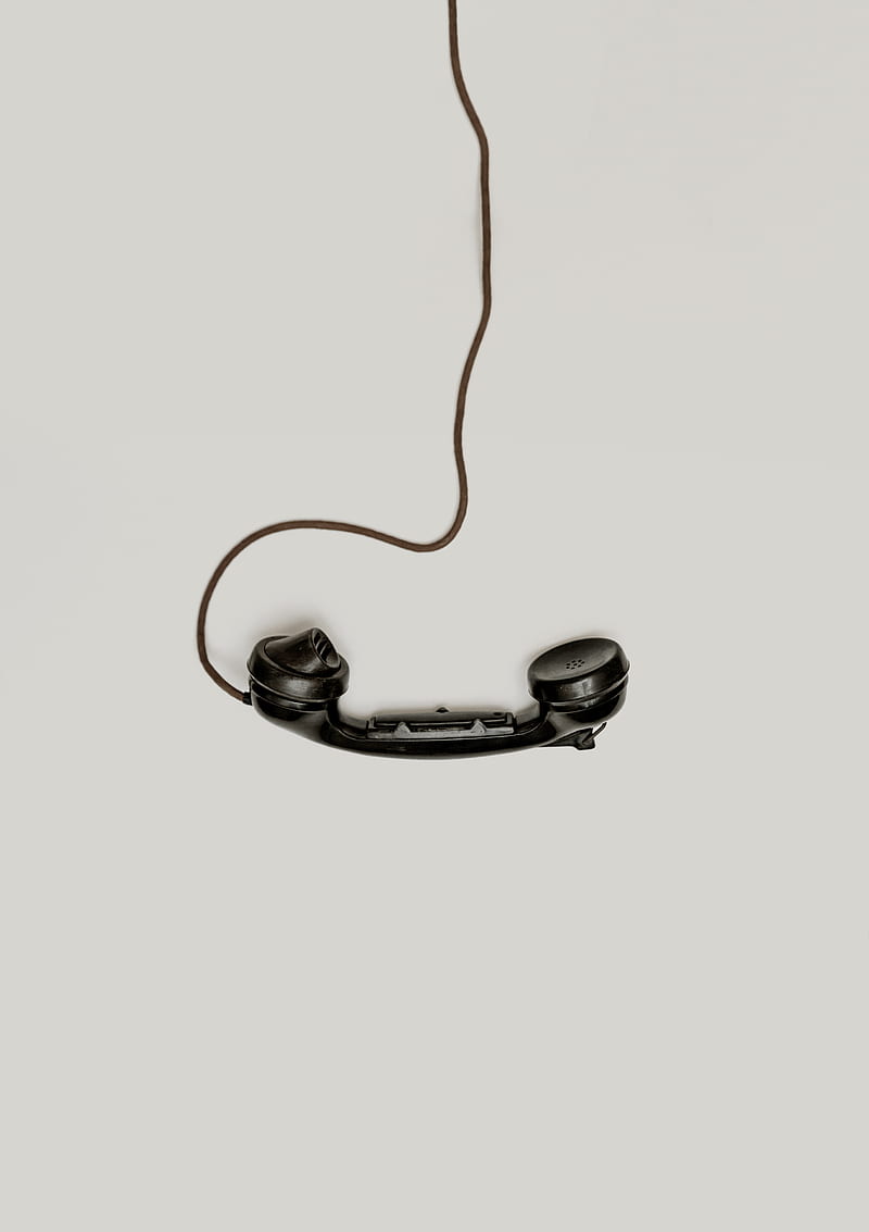 black corded telephone, HD phone wallpaper