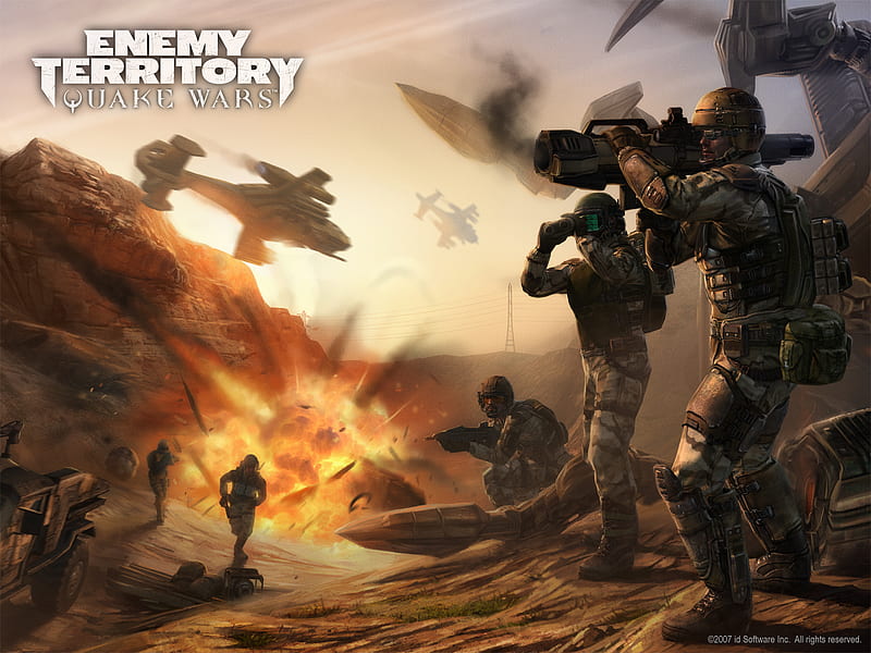 Enemy Territory, soldire, fighting, action, game, HD wallpaper