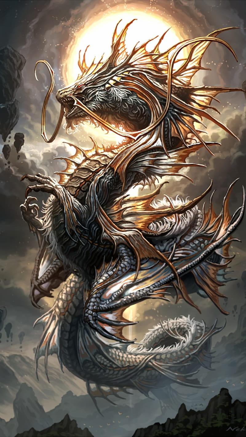 Dragon Protective , animal, mythology, HD phone wallpaper