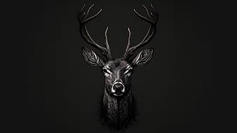 Deer Abstract Digital Art 8K Wallpaper #4.331