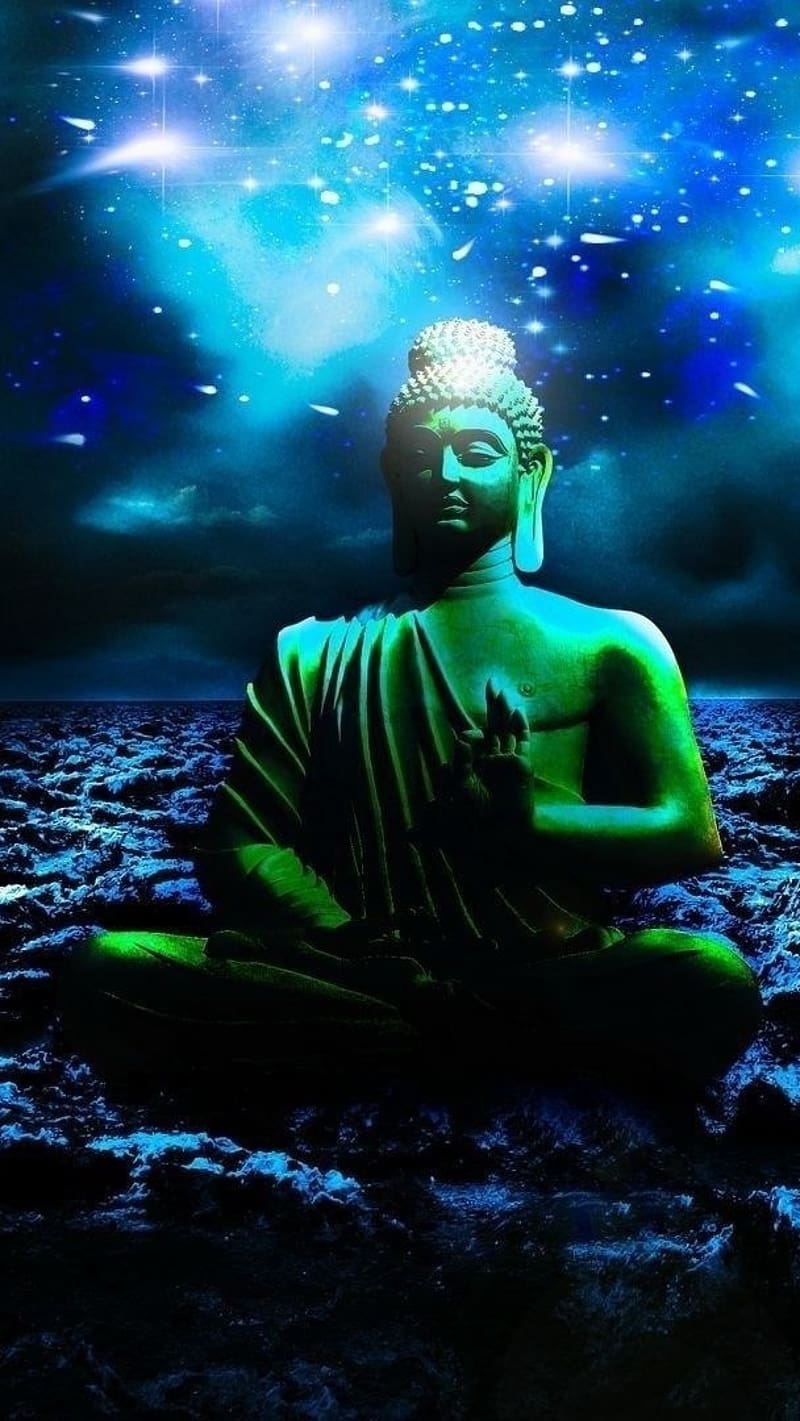 Thưởng thức hình nền đêm với hình ảnh Phật tuyệt đẹp, mang đến cho bạn sự bình yên và cảm giác êm dịu.