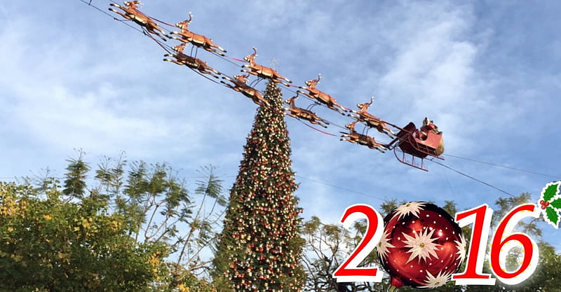 ❤️May you dreams come true- 2016❤️, Christmas, tree, Los Angeles, the Grove, fun, Santa, joy, HD wallpaper