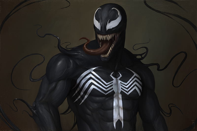 Digital Art Of Venom, venom-movie, venom, superheroes, artwork, digital-art, HD wallpaper