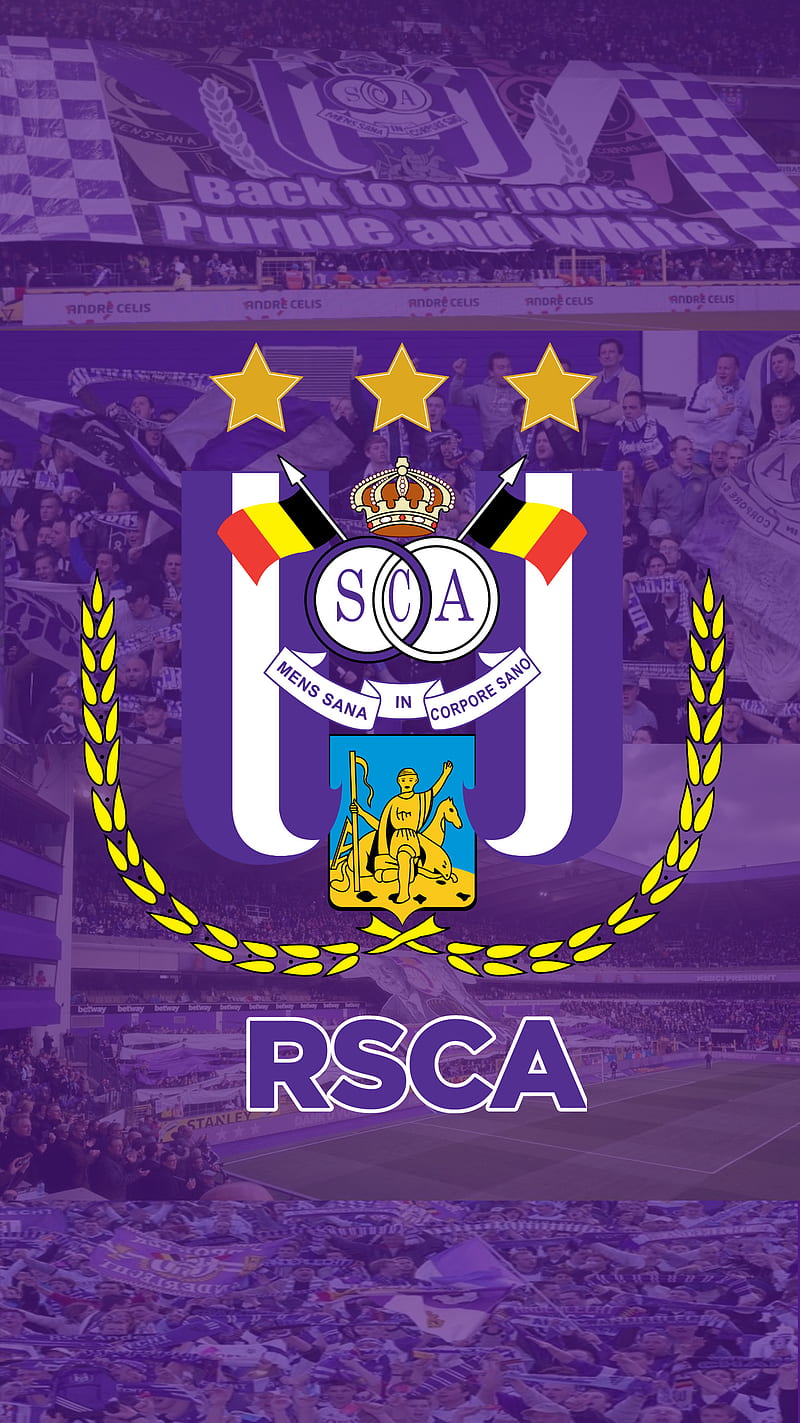 Anderlecht logo, football, rsca, supporters, HD phone wallpaper
