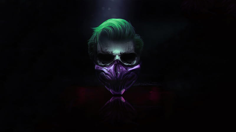 Joker Mask, joker, superheroes, artwork, artist, artstation, HD wallpaper