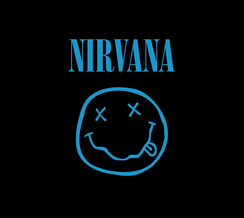 Nirvana Smiley, 1990s, grunge, kurt cobain, logo, music, HD wallpaper