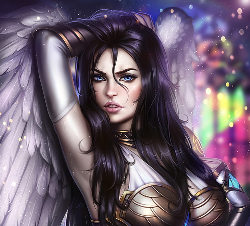 X Px P Free Download Angel Frumusete Wings Luminos Brunette Fantasy Ayyasap