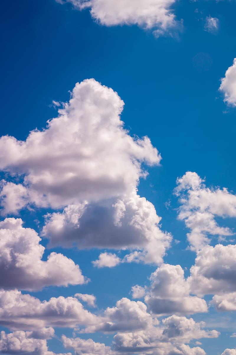White Cumulus Clouds, HD phone wallpaper