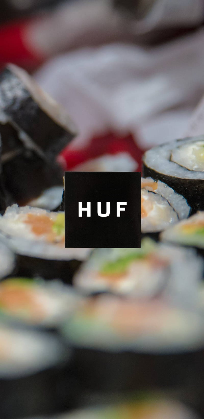 Huf sushi, huf, hypebeast, logo, sushi, brand, hype, beast, HD phone wallpaper