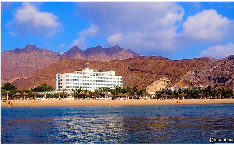 Gold Mohur Beach and Hotel Aden Yemen, Yemen, Aden, Gold mohur, beach, Gulf of Aden, Tawahi, Arabian Sea, HD wallpaper