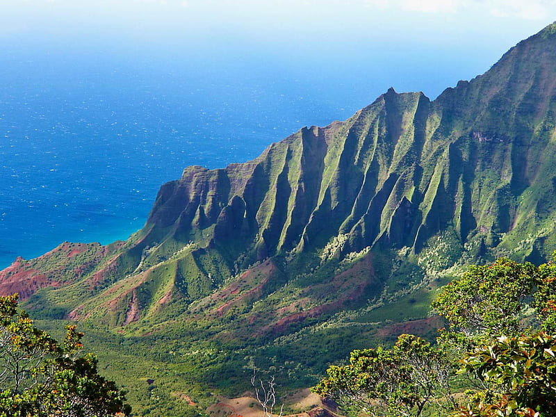 Kalalau Valley in Kauai Hawaii-world beautiful scenery, HD wallpaper
