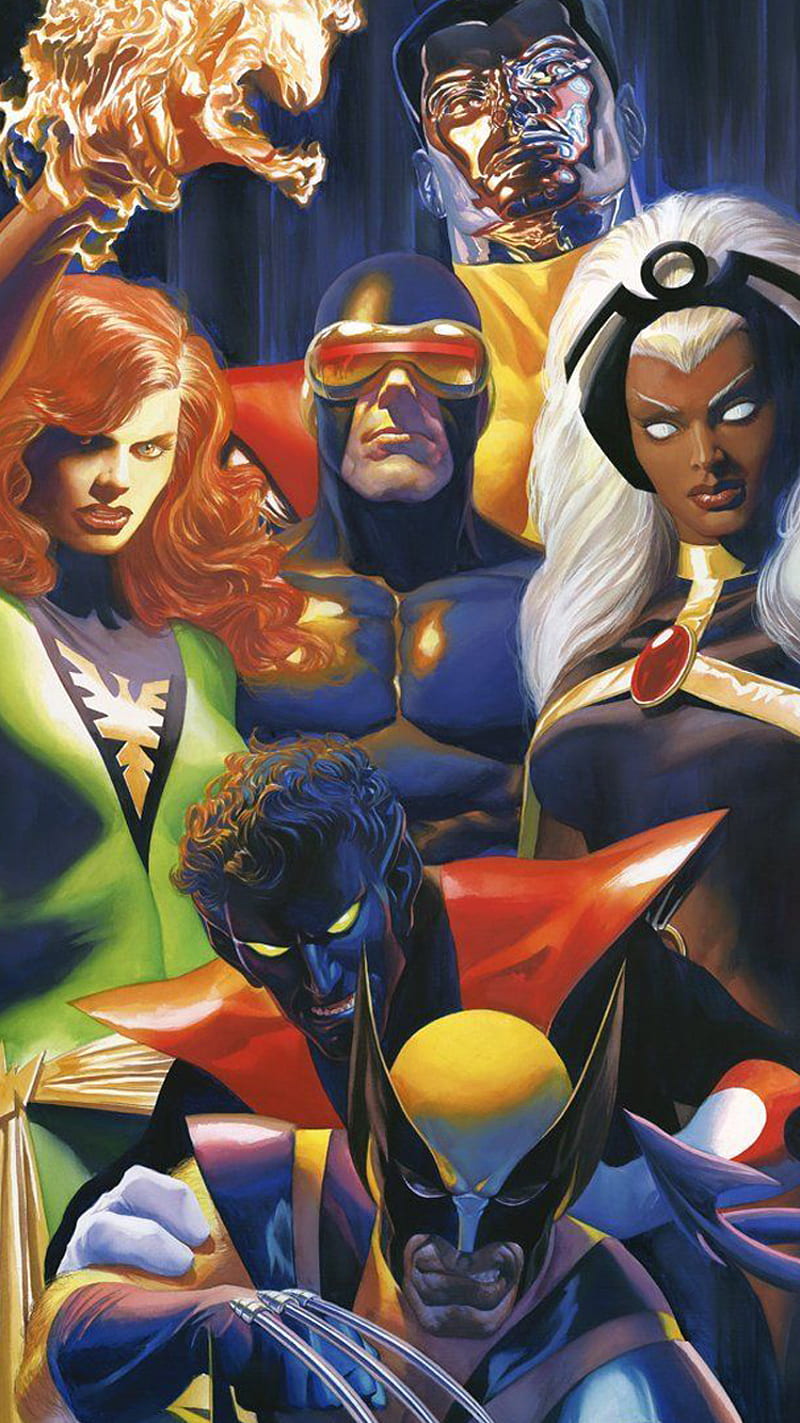 X-Men, desenho, draw, marvel, mutant, HD phone wallpaper