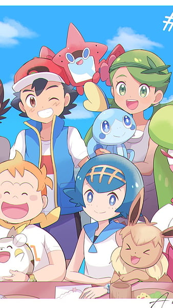Anime, Pokémon, Pikachu, Ash Ketchum, Lillie (Pokemon), Lana (Pokémon ...