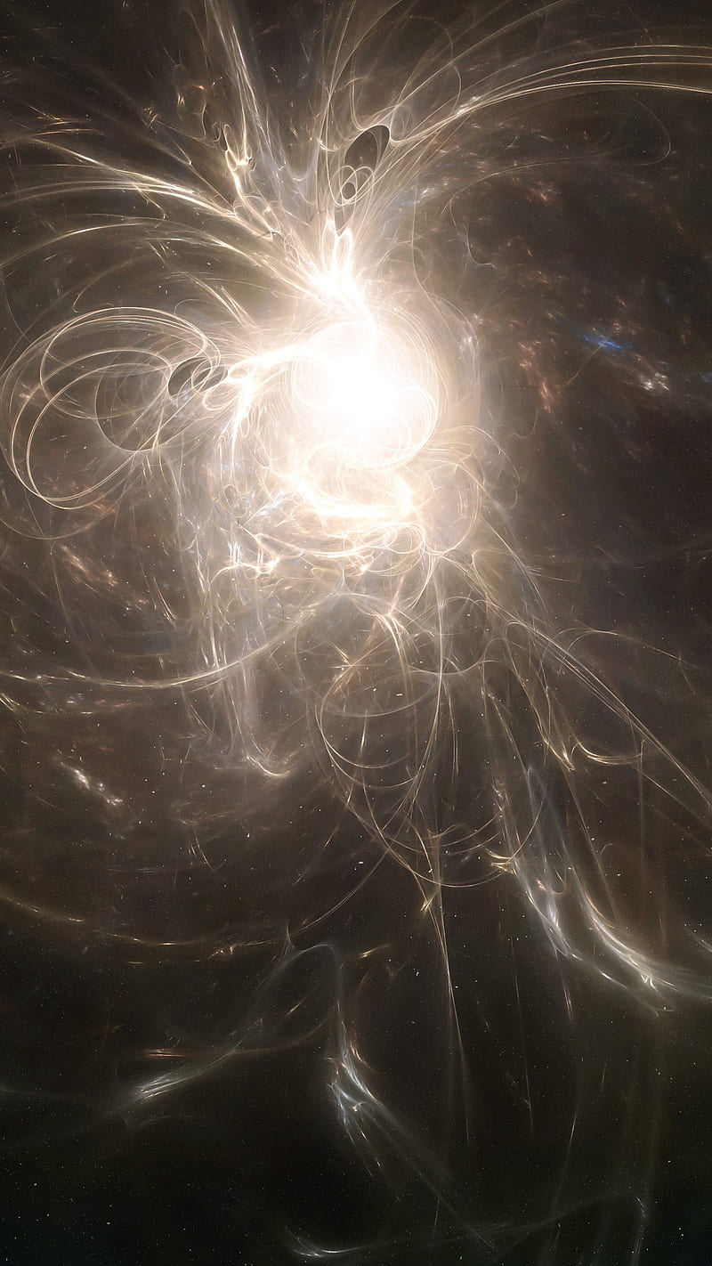 Heavens Gate, XioxGraphix, abstract, gold, nebula, space, stars, white, HD phone wallpaper