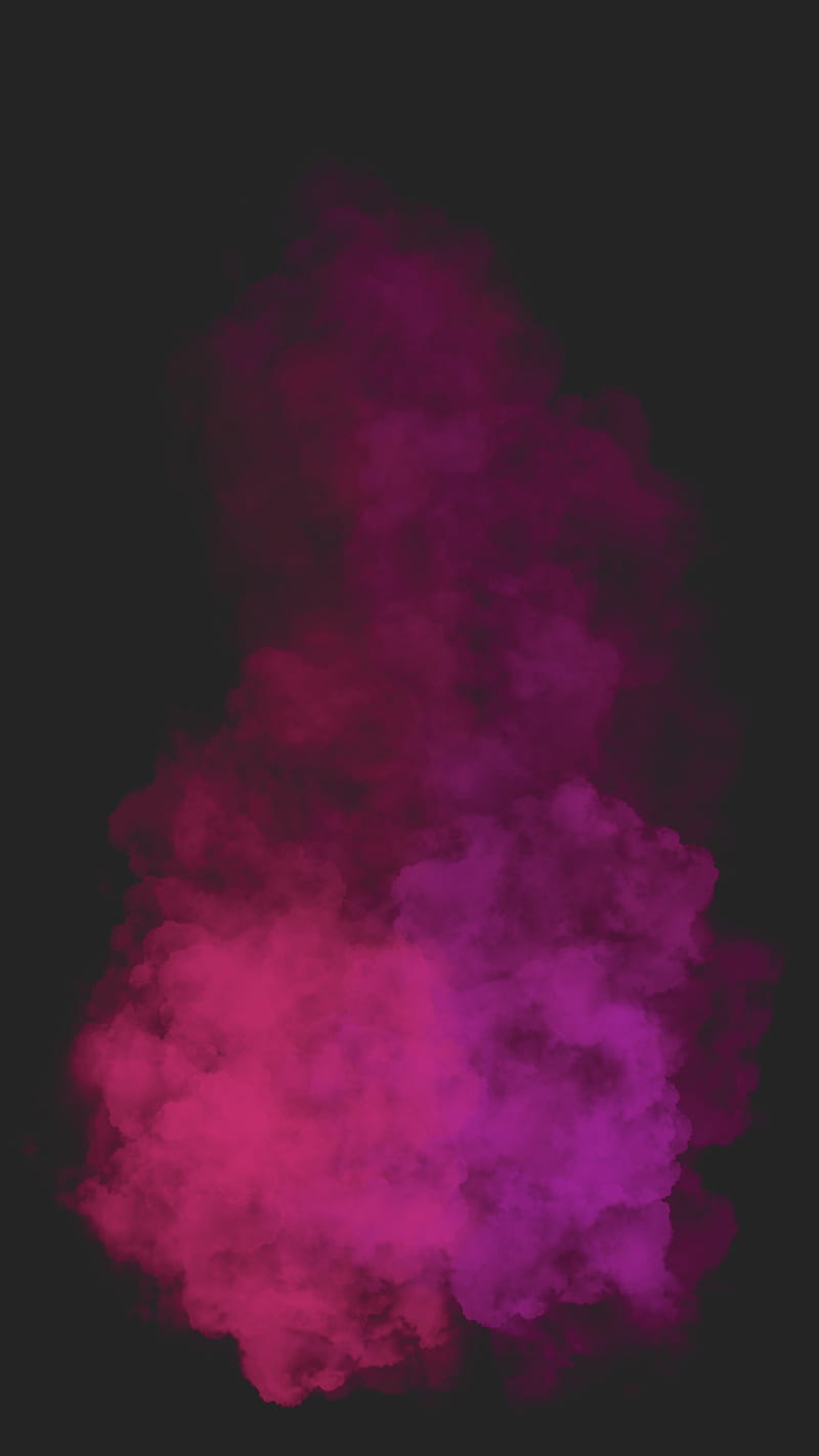 Smoke Cloud 01, FMYury, abstract, black, center, clouds, color, colorful, colors, fog, girls, girly, gradient, layers, pink, purple, steam, violet, HD phone wallpaper