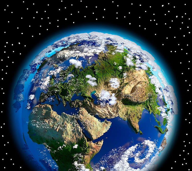 Globe, earth, map, space, star, world, HD wallpaper