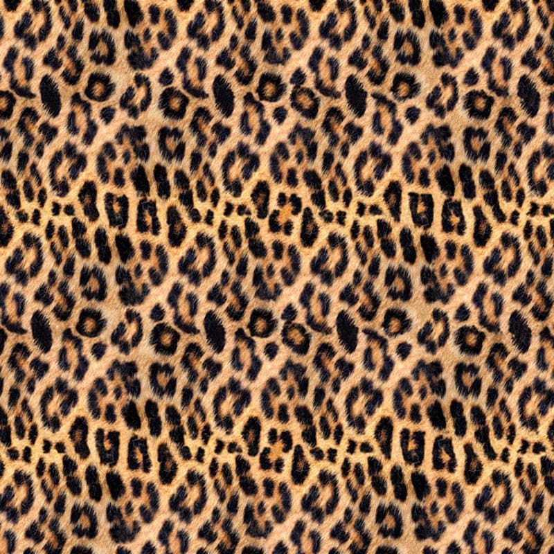 Hoffman Digital Spectrum Wild Kingdom Leopard Skin. Quilt Fabric ...