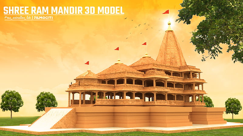 ArtStation - Shree Ram Mandir 3D Model, HD wallpaper