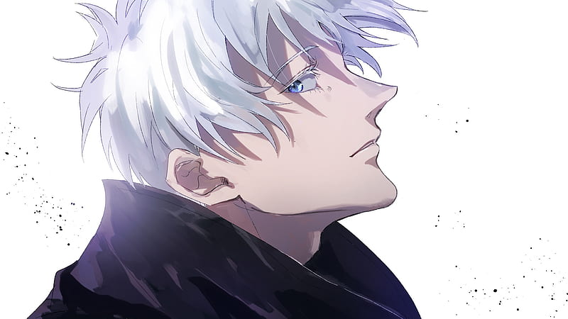 Blue Eyes Boy Jujutsu Kaisen Satoru Gojo White Hair Jujutsu Kaisen, HD ...