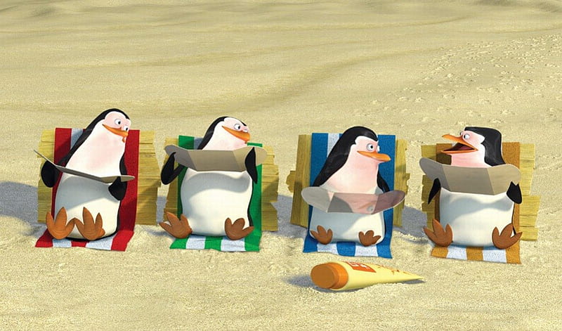 Madagascar - Penguins, madagascar, penguins, film, animation, HD wallpaper