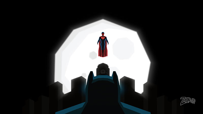 Superman And Batman Art, superman, batman, artwork, superheroes, HD wallpaper