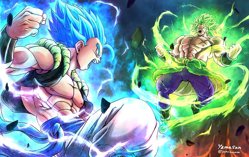 Dragon Ball Super Poster Gogeta and Gogeta Blue Logo 12inx18in