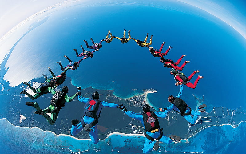 Wonderful Base Jumping - Extreme sports, HD wallpaper