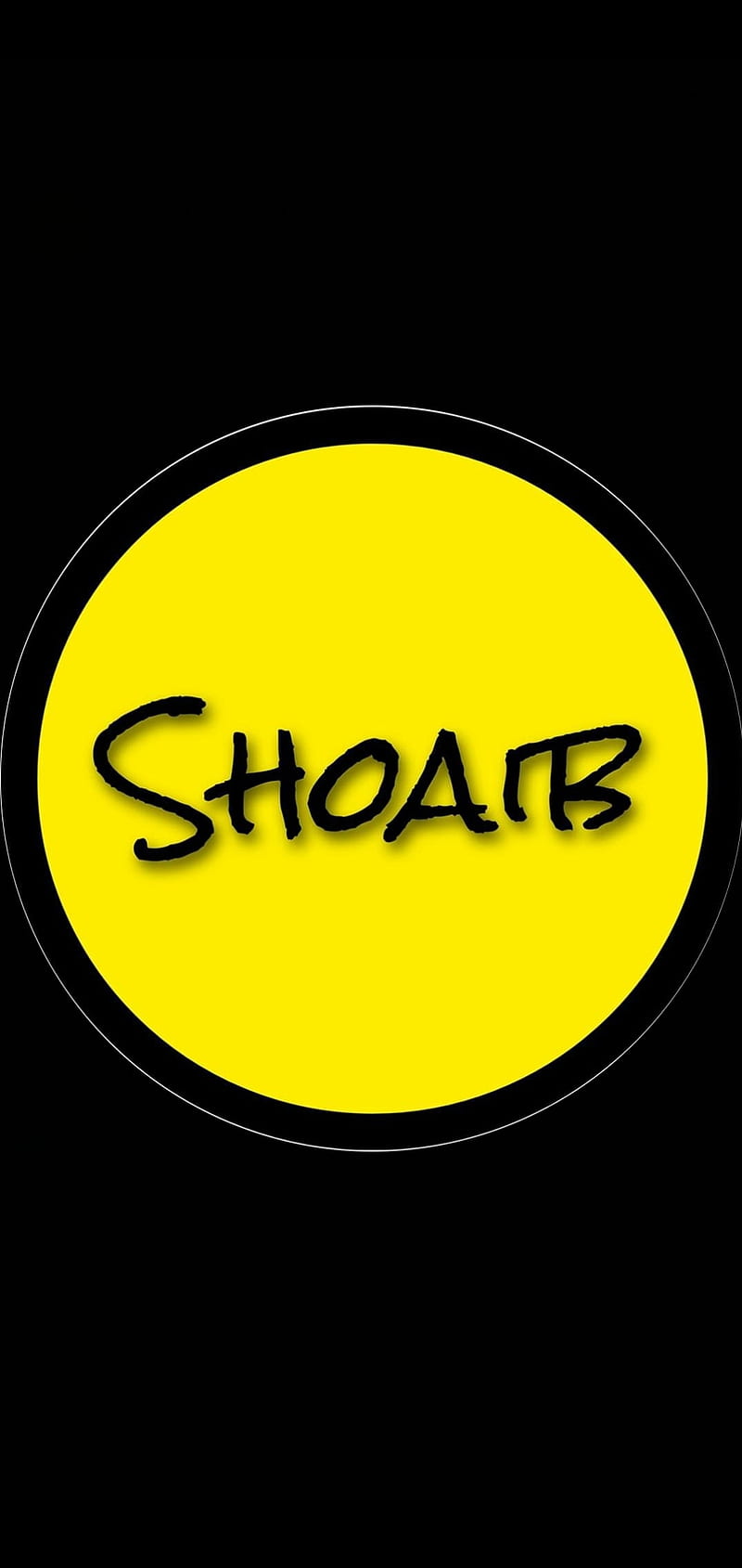 Shoaib name , dark, logo, name, HD phone wallpaper