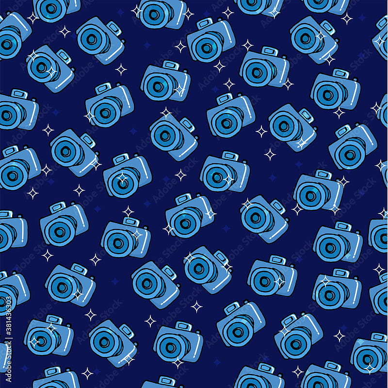 Doodle Cartoon Seamless Pattern Background For - Stock
