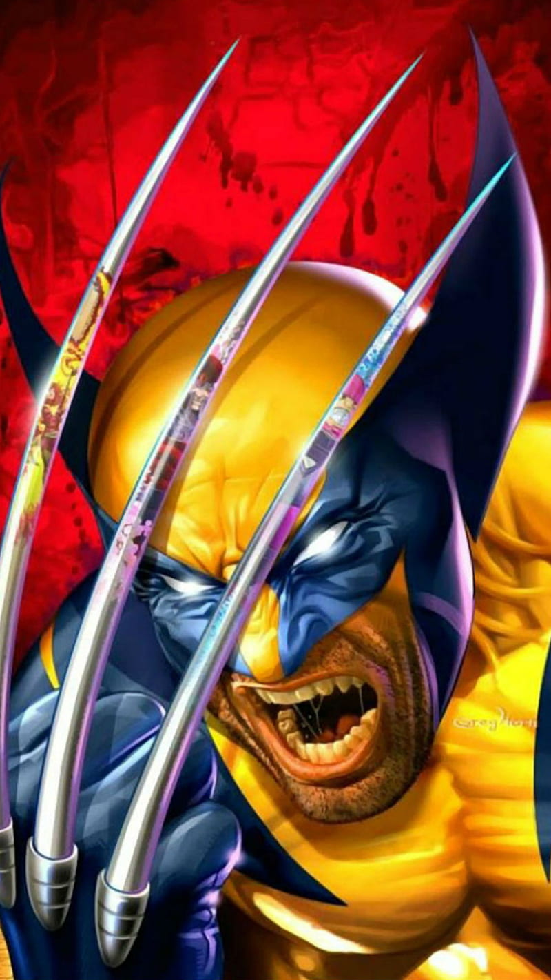 Wolverine, comics, dc, hero, logan, marvel, men, mutant, wow, x-men, HD phone wallpaper