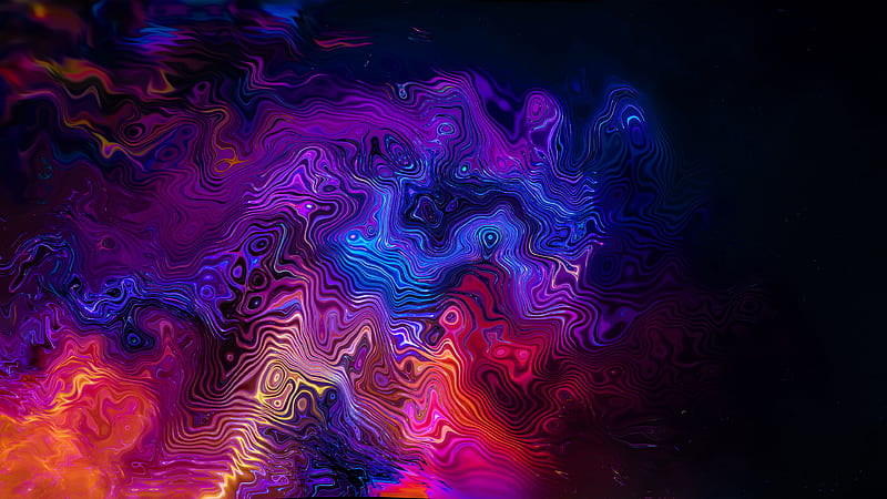 Multi Color Swirl, HD wallpaper