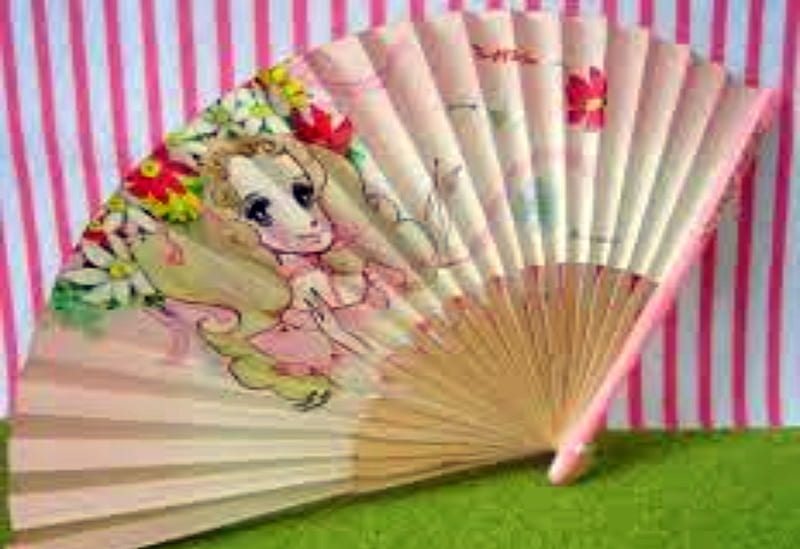 Japanese Retro Seventies Girl Hand Fan, Pink, Fan, Japanese, Girl, Flowers, Retro, Seventies, Hand, HD wallpaper