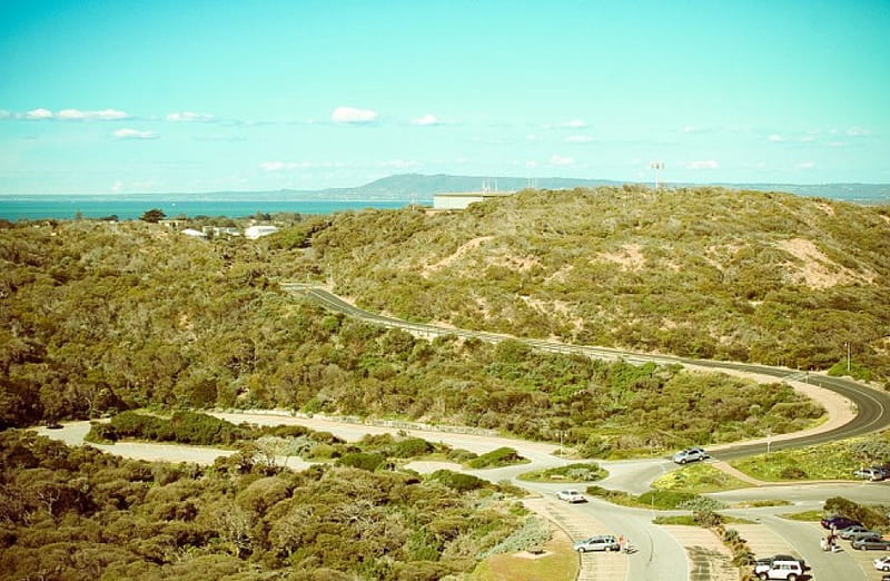 Australian Landscape, mountains, australia, trees, windy roads, landscape, HD wallpaper