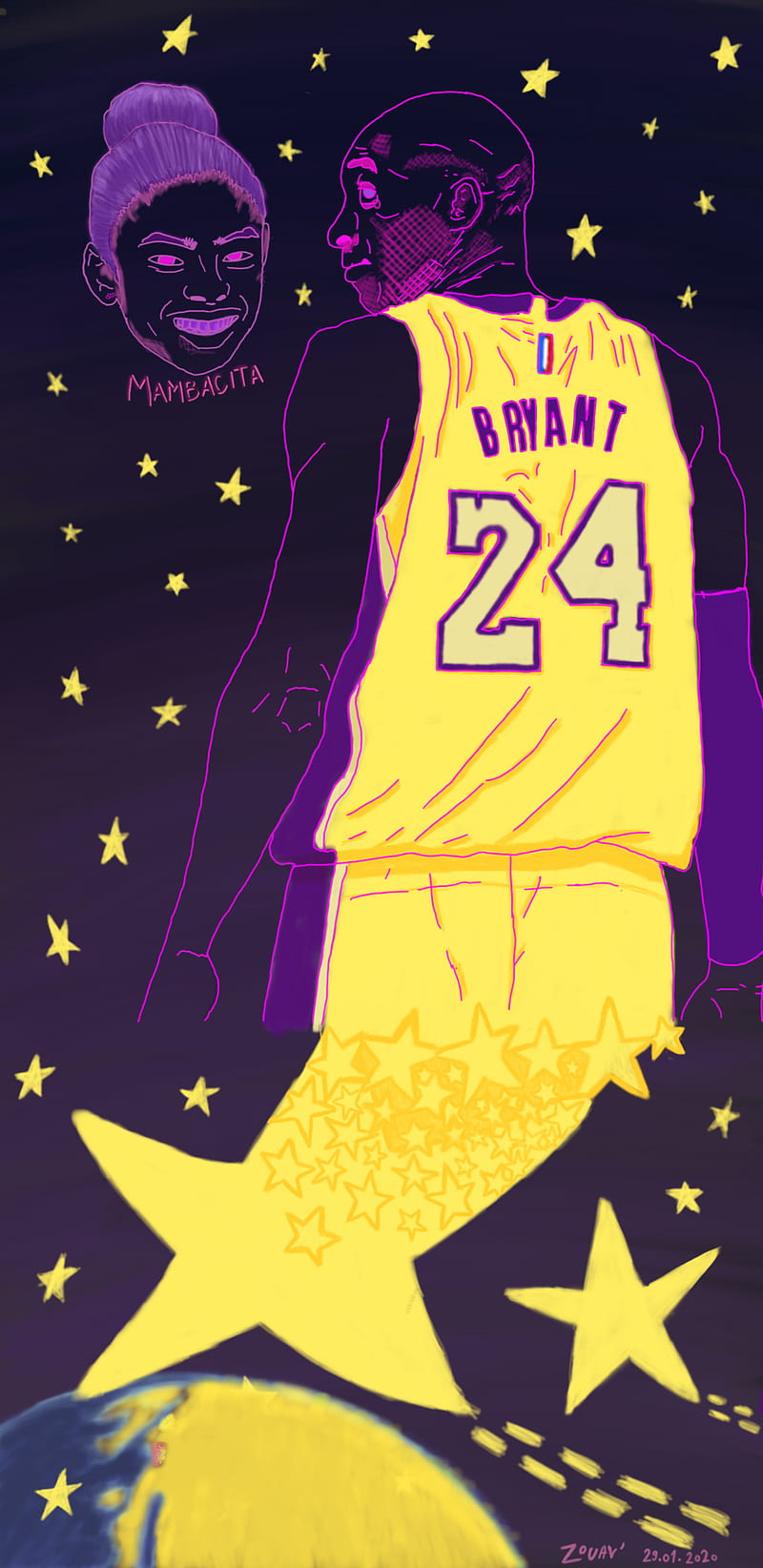 Kobe Gianna Bryant, basketball, kobe bryant, rip, HD phone wallpaper