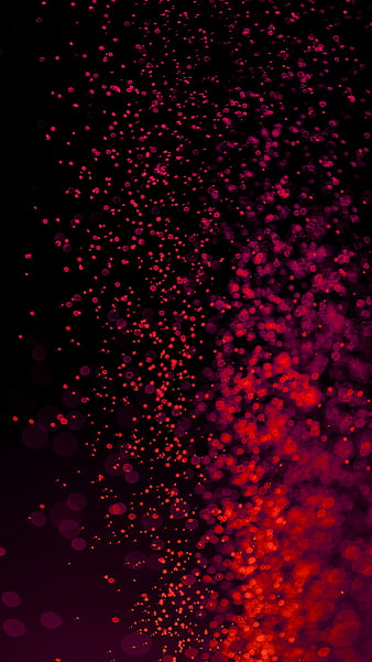 Spash of Red, The, amoled, black, colorful, dots, drops, oled, sparkle, vibrant, water, HD phone wallpaper