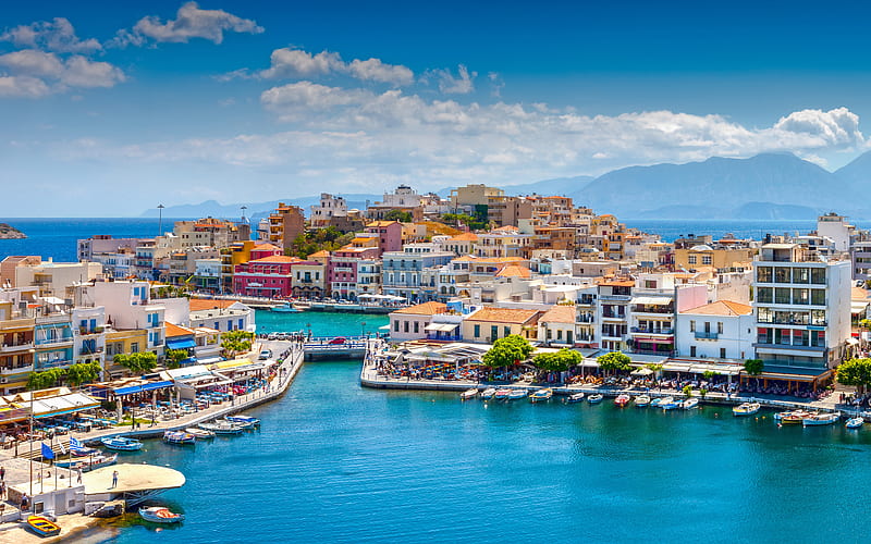 Greece, summer, sea, travel concepts, Mediterranean Sea, HD wallpaper