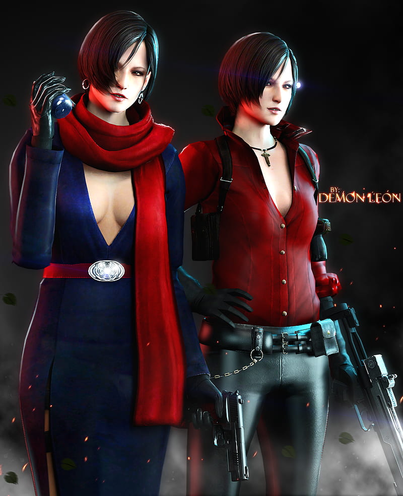 Ada, Ada Wong, women, video game characters, girls with guns