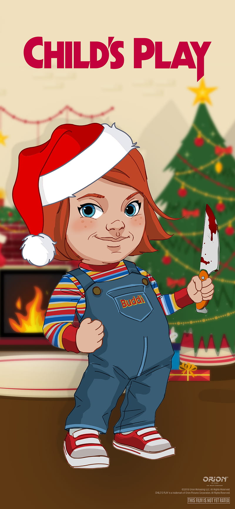 Chucky Christmas, chucky, childs play, christmas, HD phone wallpaper