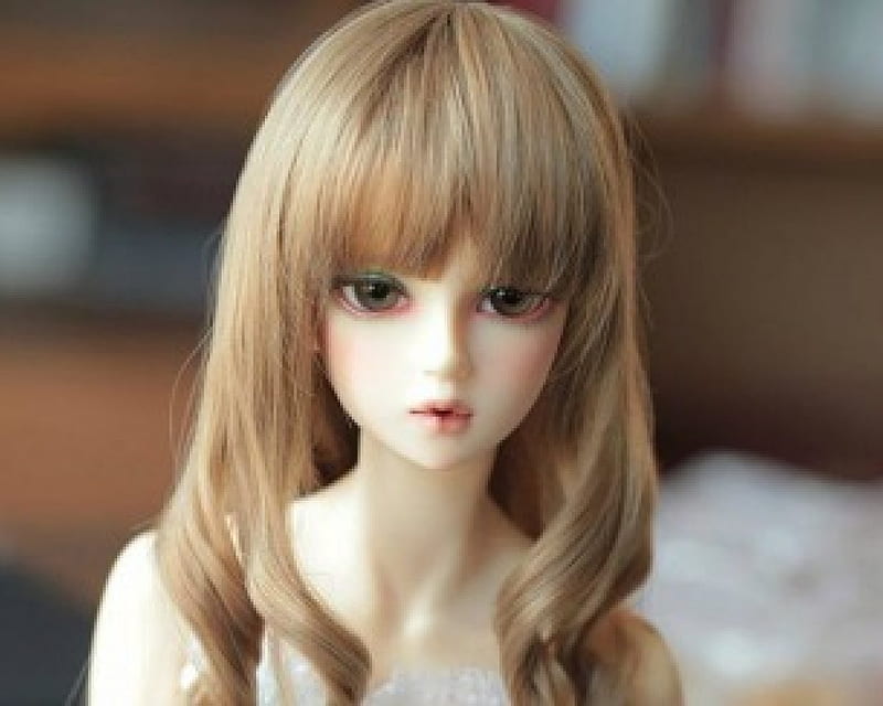 Cute Doll Face, pretty, face, doll, girl, HD wallpaper