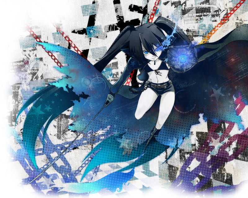 Black Rock Shooter, warrior, anime, women, HD wallpaper | Peakpx