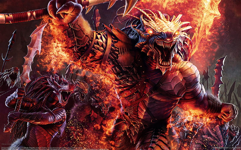 Savage Dragon-Dark CG illustration of Warcraft, HD wallpaper