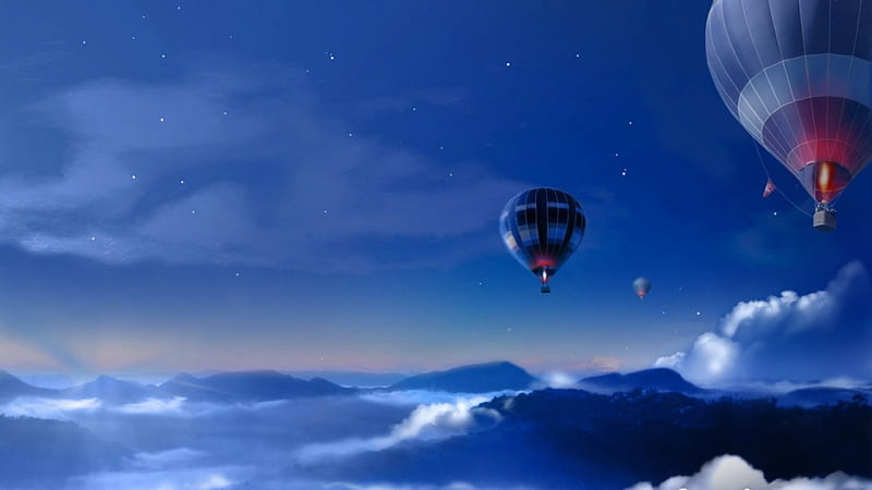 Fire balloon, beauty, aircraft, sky, balloons, HD wallpaper | Peakpx