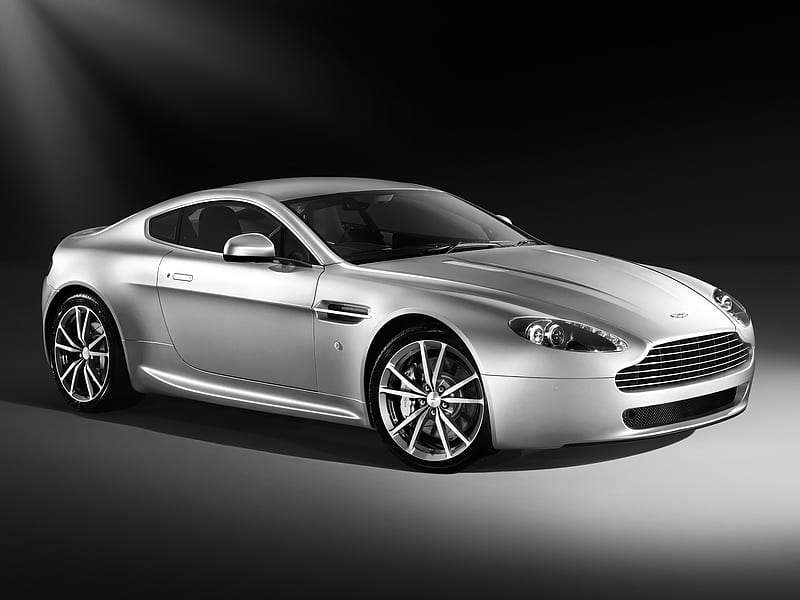 Aston Martin, Aston Martin V8 Vantage, Car, Coupé, Grand Tourer, Luxury Car, Silver Car, HD wallpaper