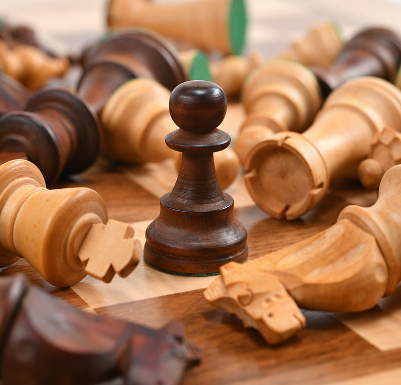 chess, pieces, game, HD wallpaper