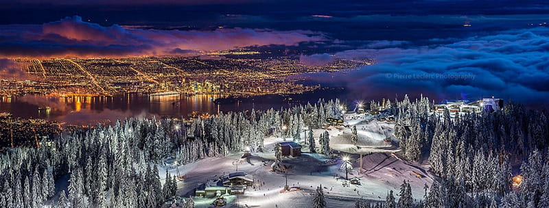 Vancouver - Grouse Mountain, Cities, Canada, Grouse Mountain, Vancouver, HD wallpaper