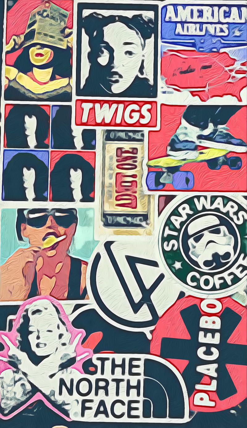 Sticker Bomb, boom, brand, logo, retro, rock, rolling, skate, skates, stones, tumblr, HD phone wallpaper