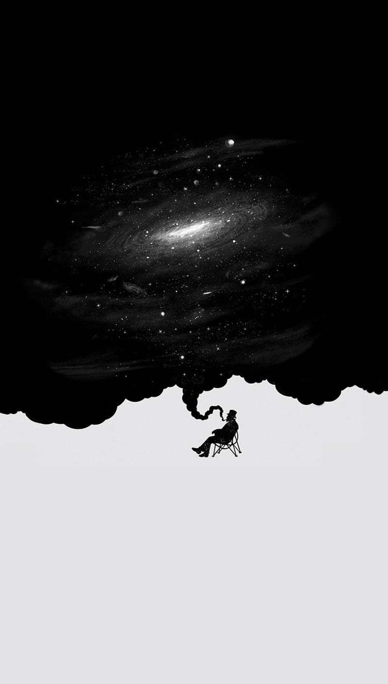 Galaxy, abstract, black, white, HD phone wallpaper | Peakpx