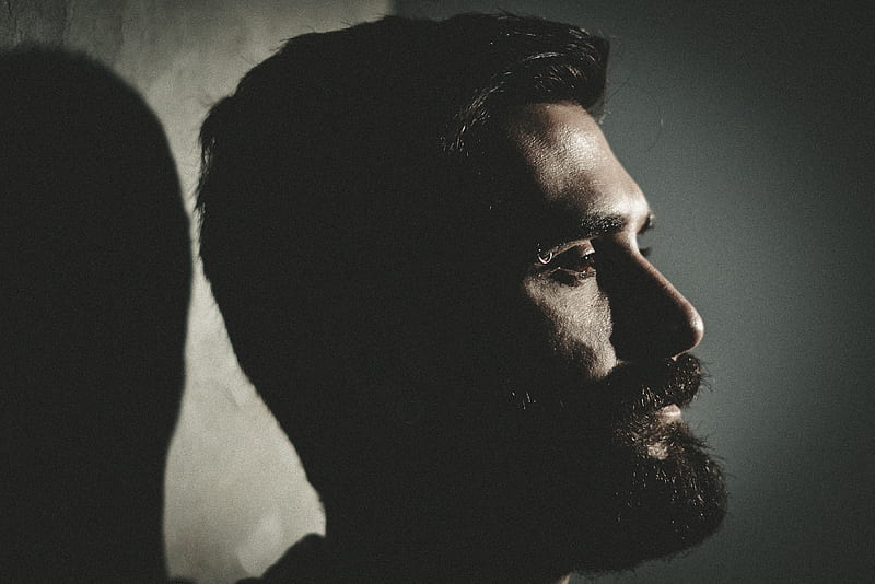closeup of man with beard, HD wallpaper