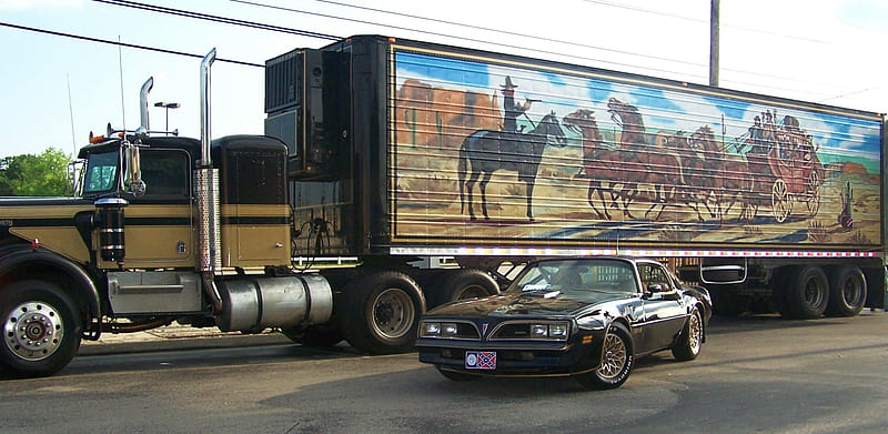 Smokey And The Bandit, bandit, truck, smokey, semi, HD wallpaper