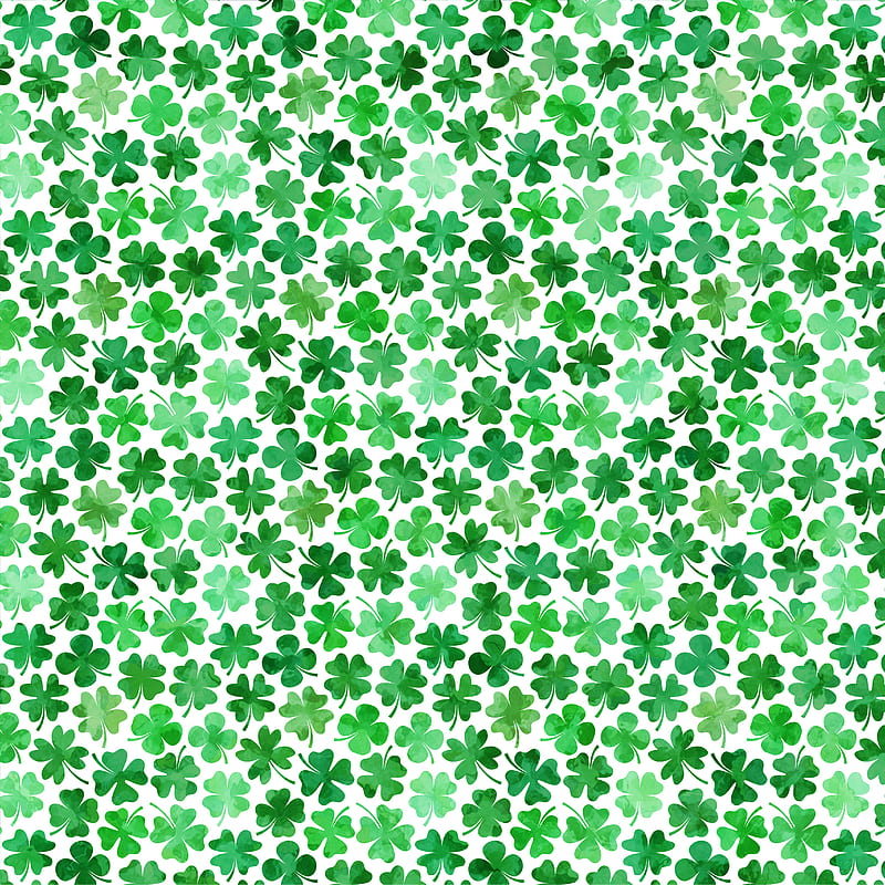 Cute clover leaf pattern background St Patrick  Stock Illustration  100996156  PIXTA